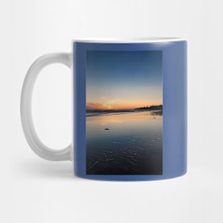 December daybreak over Tynemouth Long Sands Mug